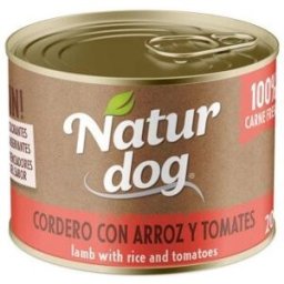 Naturdog Wet Cordero con Arroz y Tomates 6 x 200 gr