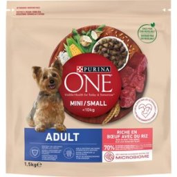 Purina One Mini Perro Adulto Buey y Arroz 1.5 Kg