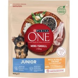 Purina One Mini Perro Junior Pollo y Arroz 800 gr