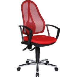TST OPENPPP RO - Silla de oficina TOPSTAR ABIERTO PUNTO P Plus, rojo