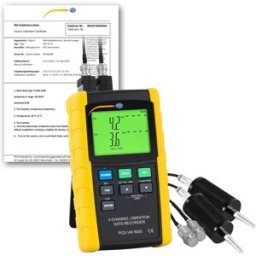 PCE Instruments Medidor de vibración PCE-VM 5000-KIT-ICA incl. certificado calibración ISO
