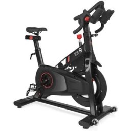 Bicicleta indoor ION.9: Con chasis de acero, manillar de triatlón, sillín anatómico y freno magnético