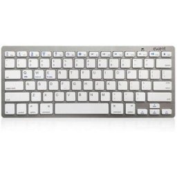 Ewent Teclado Bluetooth Compacto IOS/Android/Windows Plata (PT)