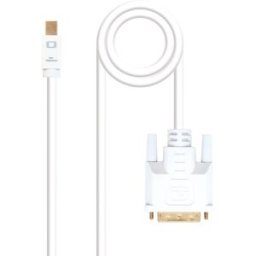 Nanocable Cable Conversor Mini DisplayPort/M para DVI/M 5 M Blanco