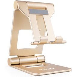 Tooq Soporte Mesa Ajustable p/ Smartphone/Tablet Max. 10" Dorado