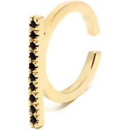 Shabama Manhattan Black anillo #oro brillo