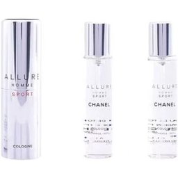 Chanel Allure Homme Sport Cologne eau de toilette vaporizador de viaje y 2 recargas 3 x 20 ml