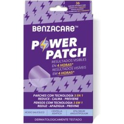 Benzacare Power Patch parche invisible ultraligero y ultrafino 36 u