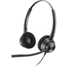 HP POLY Auriculares binaurales EncorePro 320 con desconexión rá Negro