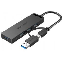Hub USB 3.0 y Tipo-C Vention CHTBB - 4xUSB - USB Tipo-C PD