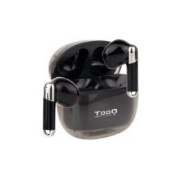 TooQ Onyx Auriculares Inalámbricos + Micrófono Bluetooth con Negro, Cromo