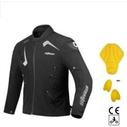 STINA Softshell High Premium Gris Chaqueta Moto Homolo Protecciones Nivel 2