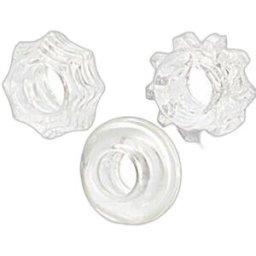 Calexotics kit de tres anillos reversibles transparentes