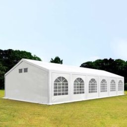 TOOLPORT 6x12 m Carpa para fiestas, PE 550, con base reforzada, blanco - (92105)