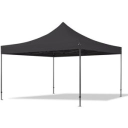 TOOLPORT 4x4 m Carpa plegable, PREMIUM acero 40mm, negro - (600126)