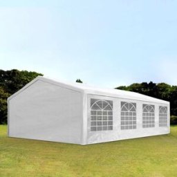 TOOLPORT 5x8 m Carpa para fiestas, PE 350, blanco - (90108)