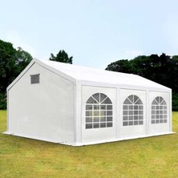TOOLPORT 3x6 m Carpa para fiestas, PE 550, con base reforzada, blanco - (92101)