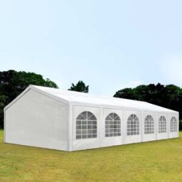 TOOLPORT 5x12 m Carpa para fiestas, PE 450, blanco - (91117)