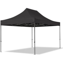 TOOLPORT 3x4,5 m Carpa plegable, PREMIUM acero 40mm, negro - (600040)