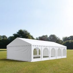 TOOLPORT 6x10 m Carpa para fiestas, PVC 750, con base reforzada, blanco - (7251)