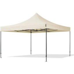 TOOLPORT 4x4 m Carpa plegable, PREMIUM acero 40mm, crema - (600093)