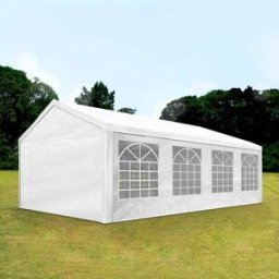 TOOLPORT 4x8 m Carpa para fiestas, PE 350, blanco - (90106)