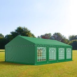 TOOLPORT 4x8 m Carpa para fiestas, PVC 700, verde oscuro - (5093)