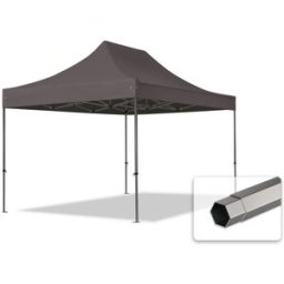 TOOLPORT 3x4,5 m Carpa plegable, PREMIUM acero 40mm, gris oscuro - (600053)
