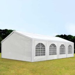 TOOLPORT 5x8 m Carpa para fiestas, PE 450, blanco - (91115)