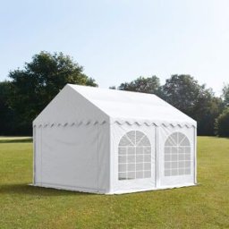 TOOLPORT 3x5 m Carpa para fiestas, PVC 750, con base reforzada, blanco - (2628)