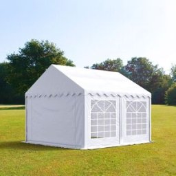 TOOLPORT 3x3 m Carpa para fiestas, PVC 700, blanco - (4797)