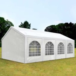 TOOLPORT 4x8 m Carpa para fiestas, PE 450, blanco - (91111)