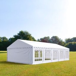 TOOLPORT 6x10 m Carpa para fiestas, PVC 700, blanco - (6047)