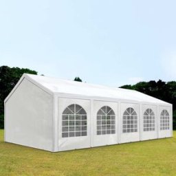 TOOLPORT 4x10 m Carpa para fiestas, PE 450, blanco - (91112)