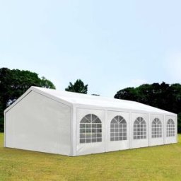 TOOLPORT 5x10 m Carpa para fiestas, PE 450, blanco - (91116)