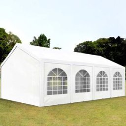 TOOLPORT 3x8 m Carpa para fiestas, PE 450, blanco - (91105)