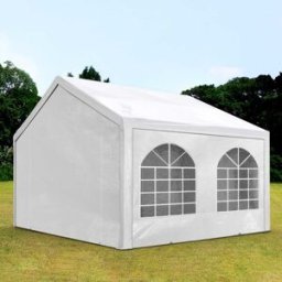 TOOLPORT 3x3 m Carpa para fiestas, PE 450, blanco - (91101)