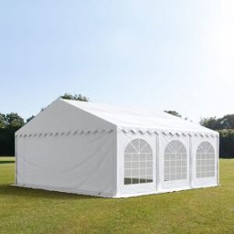 TOOLPORT 5x6 m Carpa para fiestas, PVC 750, con base reforzada, blanco - (7186)