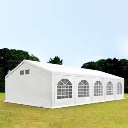 TOOLPORT 5x10 m Carpa para fiestas, PE 550, con base reforzada, blanco - (92104)