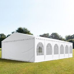 TOOLPORT 8x12 m Carpa para fiestas, PVC 800, con base reforzada, blanco - (7849)