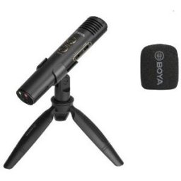 Microfono BOYA De Mano Para Livestreaming Con Mini Tripode y Ssoporte BY-EM20