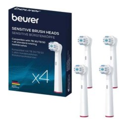 Recambio para Cepillo Beurer 4 Unidades Blanco Compatible con TB 30 y TB 50