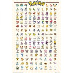 GB Eye Maxi Póster Pokémon Kanto 151 91.5x61 cm