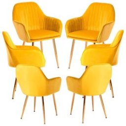 RegalosMiguel Pack 6 Sillas Chic Golden