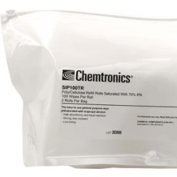CHEMTRONICS CHEM SIP IPA TR - Paños de limpieza IPA, 2 x 100 paños (recarga)