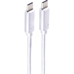 SHIVERPEAKS SHVP BS13-48016 - Cable USB 3,2, enchufe C > enchufe C, 0,5 m, blanco