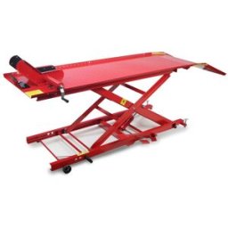 HBM 450 kg Mesa elevadora para motocicletas - Rojo