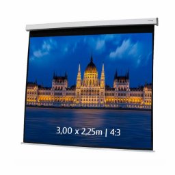 Kimex Pantalla de Proyección Eléctrica 3x2.25m Formato 4:3