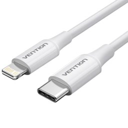 Vention LAJWF Cable USB 2.0 Tipo-C Macho a Lightning Macho 1m Blanco