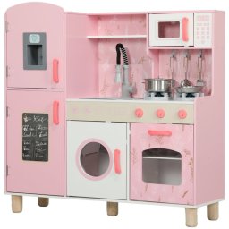 Aiyaplay Cocina De Juguete Para Niños +3 Años Con Luz Y Sonido Rosa